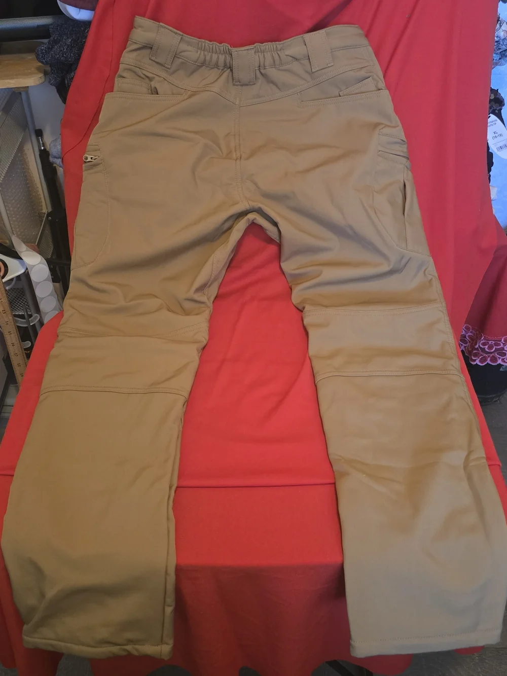 Outdoor Tactical Dress Khaki Cargo Trousers - Size L